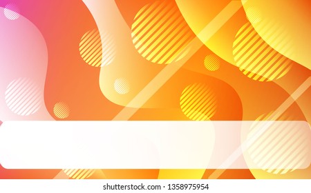 Blurred Decorative Design In Abstract Style With Wave, Curve Lines, Circle, Space for Text. For Elegant Pattern Cover Book. Vector Illustration with Color Gradient
