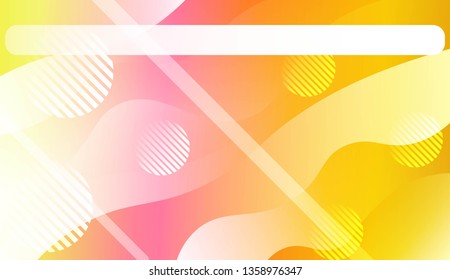 Blurred Decorative Design In Abstract Style With Wave, Curve Lines, Circle, Space for Text. Fluid shapes composition. For Design Flyer, Banner, Landing Page. Vector Illustration.
