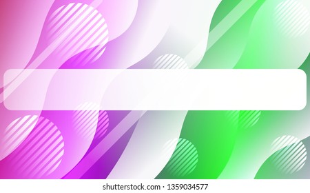 Blurred Decorative Design In Abstract Style With Wave, Curve Lines, Circle, Space for Text.. For Your Design Wallpapers Presentation. Vector Illustration with Color Gradient