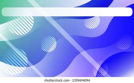 Blurred Decorative Design In Abstract Style With Wave, Curve Lines, Circle, Space for Text. For Elegant Pattern Cover Book. Vector Illustration with Color Gradient