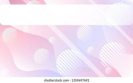 Blurred Decorative Design In Abstract Style With Wave, Curve Lines, Circle, Space for Text. For Elegant Pattern Cover Book. Vector Illustration with Color Gradient