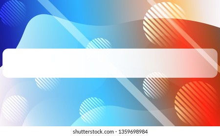 Blurred Decorative Design In Abstract Style With Wave, Curve Lines, Circle, Space for Text.. For Your Design Wallpapers Presentation. Vector Illustration with Color Gradient