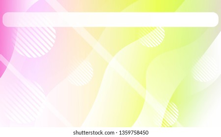 Blurred Decorative Design In Abstract Style With Wave, Curve Lines, Circle, Space for Text. Fluid shapes composition. For Design Flyer, Banner, Landing Page. Vector Illustration.