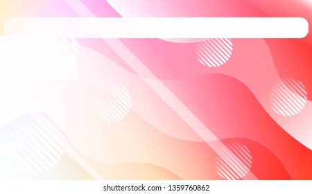Blurred Decorative Design In Abstract Style With Wave, Curve Lines, Circle, Space for Text. Fluid shapes composition. For Design Flyer, Banner, Landing Page. Vector Illustration.