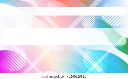 Blurred Decorative Design In Abstract Style With Wave, Curve Lines, Circle, Space for Text. Design For Your Header Page, Ad, Poster, Banner. Vector Illustration.