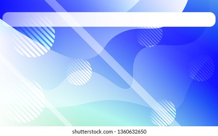 Blurred Decorative Design In Abstract Style With Wave, Curve Lines, Circle, Space for Text.. For Your Design Wallpapers Presentation. Vector Illustration with Color Gradient