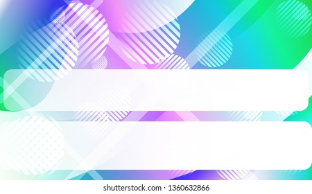 Blurred Decorative Design In Abstract Style With Wave, Curve Lines, Circle, Space for Text. Design For Your Header Page, Ad, Poster, Banner. Vector Illustration.