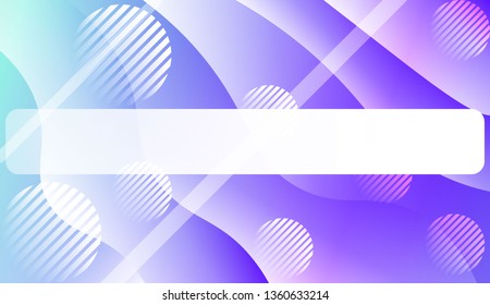 Blurred Decorative Design In Abstract Style With Wave, Curve Lines, Circle, Space for Text.. For Your Design Wallpapers Presentation. Vector Illustration with Color Gradient