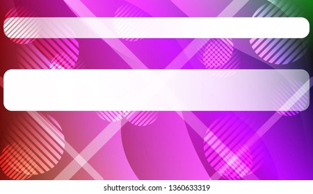 Blurred Decorative Design In Abstract Style With Wave, Curve Lines, Circle, Space for Text.. For Your Design Wallpapers Presentation. Vector Illustration with Color Gradient