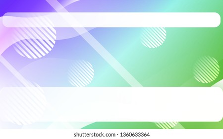 Blurred Decorative Design In Abstract Style With Wave, Curve Lines, Circle, Space for Text.. For Your Design Wallpapers Presentation. Vector Illustration with Color Gradient