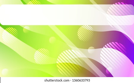 Blurred Decorative Design In Abstract Style With Wave, Curve Lines, Circle, Space for Text.. For Your Design Wallpapers Presentation. Vector Illustration with Color Gradient