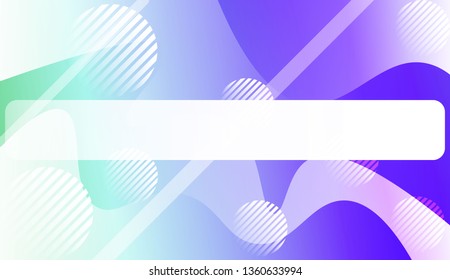 Blurred Decorative Design In Abstract Style With Wave, Curve Lines, Circle, Space for Text.. For Your Design Wallpapers Presentation. Vector Illustration with Color Gradient