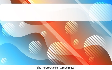 Blurred Decorative Design In Abstract Style With Wave, Curve Lines, Circle, Space for Text.. For Your Design Wallpapers Presentation. Vector Illustration with Color Gradient