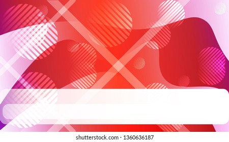 Blurred Decorative Design In Abstract Style With Wave, Curve Lines, Circle, Space for Text.. For Your Design Wallpapers Presentation. Vector Illustration with Color Gradient
