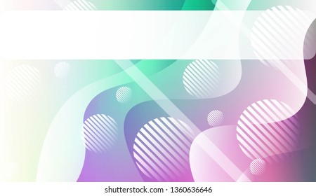 Blurred Decorative Design In Abstract Style With Wave, Curve Lines, Circle, Space for Text. Design For Your Header Page, Ad, Poster, Banner. Vector Illustration.