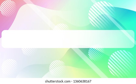 Blurred Decorative Design In Abstract Style With Wave, Curve Lines, Circle, Space for Text. Fluid shapes composition. For Design Flyer, Banner, Landing Page. Vector Illustration.