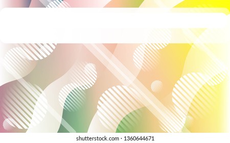 Blurred Decorative Design In Abstract Style With Wave, Curve Lines, Circle, Space for Text. Fluid shapes composition. For Design Flyer, Banner, Landing Page. Vector Illustration.
