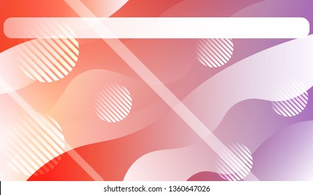 Blurred Decorative Design In Abstract Style With Wave, Curve Lines, Circle, Space for Text. For Elegant Pattern Cover Book. Vector Illustration with Color Gradient