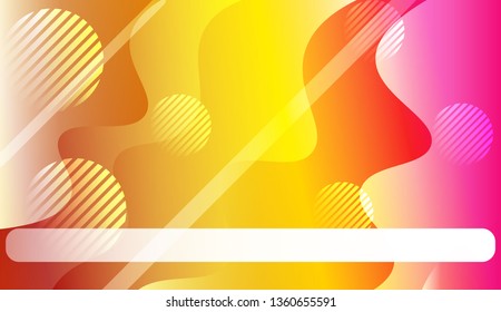 Blurred Decorative Design In Abstract Style With Wave, Curve Lines, Circle, Space for Text. For Elegant Pattern Cover Book. Vector Illustration with Color Gradient