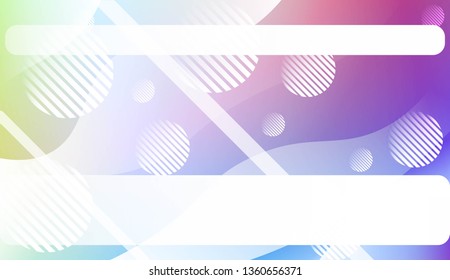 Blurred Decorative Design In Abstract Style With Wave, Curve Lines, Circle, Space for Text. Design For Your Header Page, Ad, Poster, Banner. Vector Illustration.