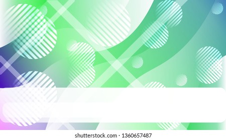 Blurred Decorative Design In Abstract Style With Wave, Curve Lines, Circle, Space for Text. For Elegant Pattern Cover Book. Vector Illustration with Color Gradient