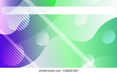 Blurred Decorative Design In Abstract Style With Wave, Curve Lines, Circle, Space for Text. For Elegant Pattern Cover Book. Vector Illustration with Color Gradient