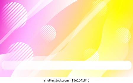 Blurred Decorative Design In Abstract Style With Wave, Curve Lines, Circle, Space for Text. Fluid shapes composition. For Design Flyer, Banner, Landing Page. Vector Illustration.