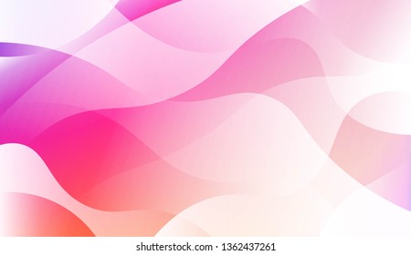 Blurred Decorative Design In Abstract Style With Wave, Curve Lines. For Design, Presentation, Business. Vector Illustration with Color Gradient