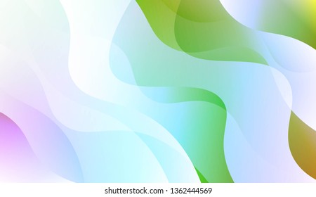 Blurred Decorative Design In Abstract Style With Wave, Curve Lines. For Design, Presentation, Business. Vector Illustration with Color Gradient