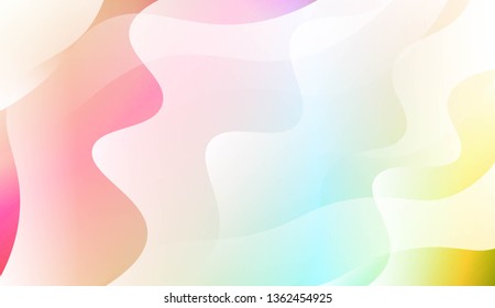 Blurred Decorative Design In Abstract Style With Wave, Curve Lines. For Elegant Pattern Cover Book. Vector Illustration with Color Gradient