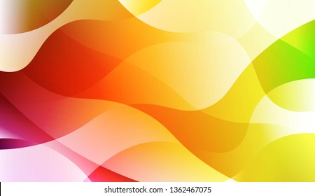 Blurred Decorative Design In Abstract Style With Wave, Curve Lines. For Design, Presentation, Business. Vector Illustration with Color Gradient