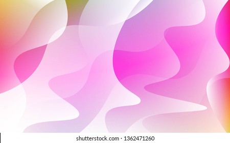 Blurred Decorative Design In Abstract Style With Wave, Curve Lines. For Elegant Pattern Cover Book. Vector Illustration with Color Gradient