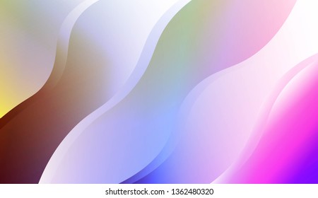 Blurred Decorative Design In Abstract Style With Wave, Curve Lines. For Elegant Pattern Cover Book. Vector Illustration with Color Gradient
