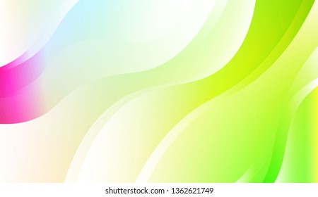 Blurred Decorative Design In Abstract Style With Wave, Curve Lines. For Design, Presentation, Business. Vector Illustration with Color Gradient