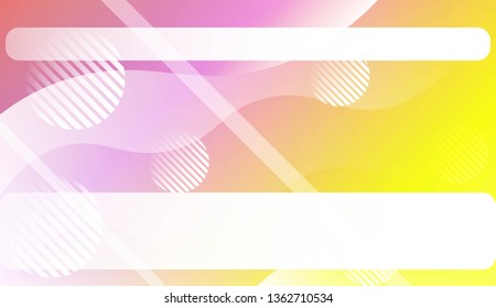 Blurred Decorative Design In Abstract Style With Wave, Curve Lines, Circle, Space for Text. Fluid shapes composition. For Design Flyer, Banner, Landing Page. Vector Illustration.