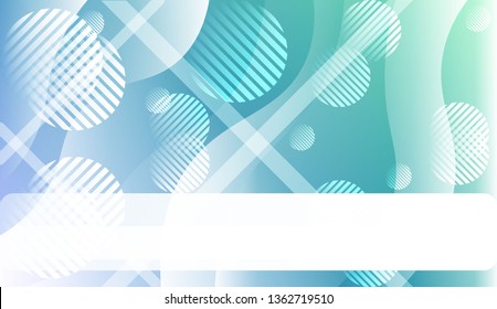 Blurred Decorative Design In Abstract Style With Wave, Curve Lines, Circle, Space for Text. For Elegant Pattern Cover Book. Vector Illustration with Color Gradient