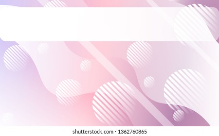 Blurred Decorative Design In Abstract Style With Wave, Curve Lines, Circle, Space for Text. For Elegant Pattern Cover Book. Vector Illustration with Color Gradient