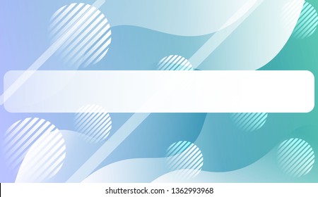 Blurred Decorative Design In Abstract Style With Wave, Curve Lines, Circle, Space for Text. For Elegant Pattern Cover Book. Vector Illustration with Color Gradient