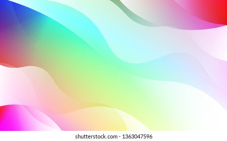 Blurred Decorative Design In Abstract Style With Wave, Curve Lines. For Design, Presentation, Business. Vector Illustration with Color Gradient