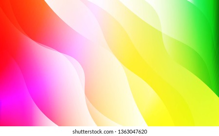 Blurred Decorative Design In Abstract Style With Wave, Curve Lines. For Design, Presentation, Business. Vector Illustration with Color Gradient