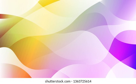 Blurred Decorative Design In Abstract Style With Wave, Curve Lines. For Elegant Pattern Cover Book. Vector Illustration with Color Gradient