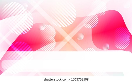 Blurred Decorative Design In Abstract Style With Wave, Curve Lines, Circle, Space for Text. Design For Your Header Page, Ad, Poster, Banner. Vector Illustration.