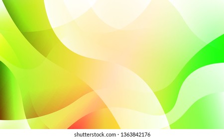 Blurred Decorative Design In Abstract Style With Wave, Curve Lines. For Design, Presentation, Business. Vector Illustration with Color Gradient