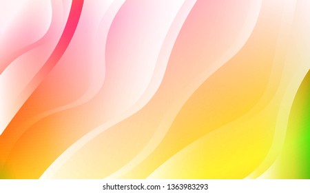 Blurred Decorative Design In Abstract Style With Wave, Curve Lines. For Design, Presentation, Business. Vector Illustration with Color Gradient