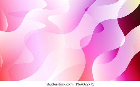 Blurred Decorative Design In Abstract Style With Wave, Curve Lines. For Design, Presentation, Business. Vector Illustration with Color Gradient