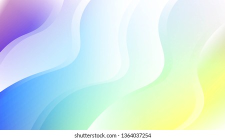 Blurred Decorative Design In Abstract Style With Wave, Curve Lines. For Elegant Pattern Cover Book. Vector Illustration with Color Gradient