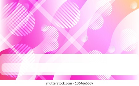 Blurred Decorative Design In Abstract Style With Wave, Curve Lines, Circle, Space for Text. Fluid shapes composition. For Design Flyer, Banner, Landing Page. Vector Illustration.