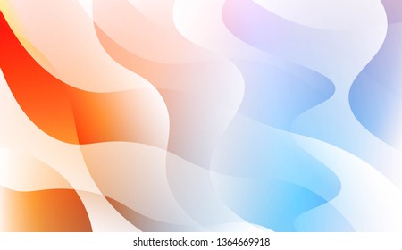 Blurred Decorative Design In Abstract Style With Wave, Curve Lines. For Design, Presentation, Business. Vector Illustration with Color Gradient
