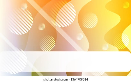 Blurred Decorative Design In Abstract Style With Wave, Curve Lines, Circle, Space for Text. Fluid shapes composition. For Design Flyer, Banner, Landing Page. Vector Illustration.