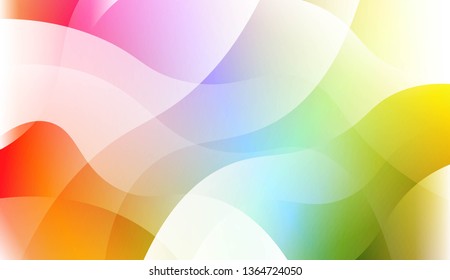 Blurred Decorative Design In Abstract Style With Wave, Curve Lines. For Design, Presentation, Business. Vector Illustration with Color Gradient